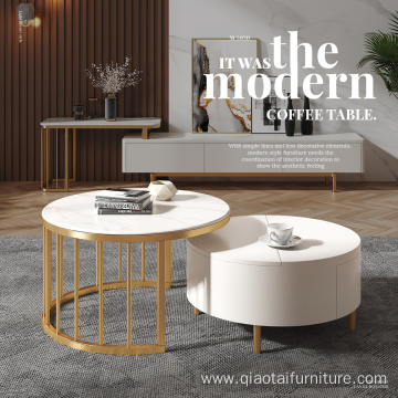 Modern Home Furniture Wooden Round Coffee Table